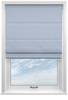 Windermere, Powder Blue - Twist&Fit Roman Blind